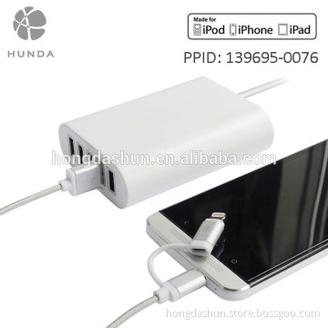 Premium MFI Supplier Powerline 2.4A USB Charging Cable with Metalic Housing